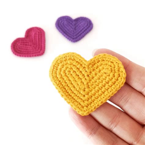 Heart Crochet Free Pattern Free Crochet Heart Pattern