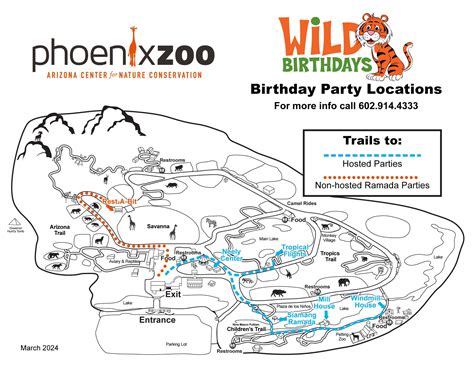 Arizona Phoenix Zoo Map