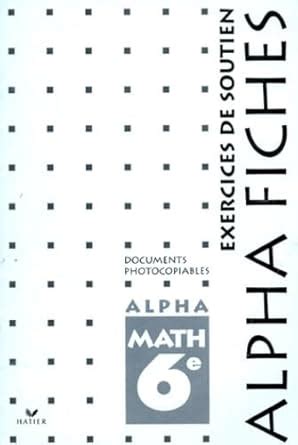 Amazon.in: Buy Alpha math 6e, alpha fiches, documents photocopiables ...
