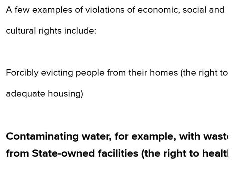 List the human rights, whose violation is a consequential part of any ...