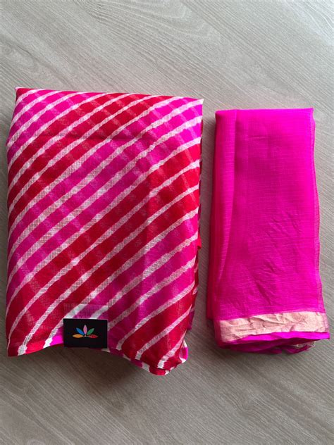 Double Colour Leheriya Kota Silk Saree -26560 – FABK