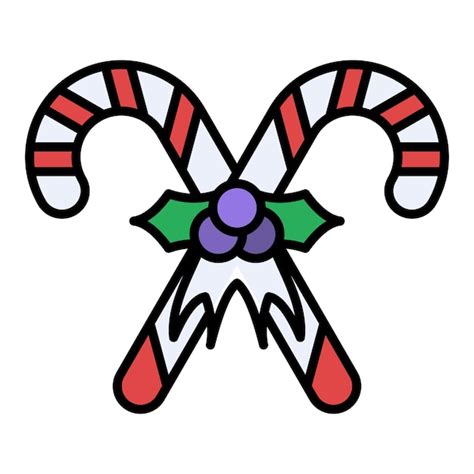 Candy cane icon | Premium Vector