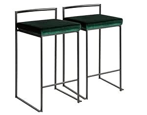 Indian Decor. 55129 Counter Height Barstools, Metal High Stools Pub ...