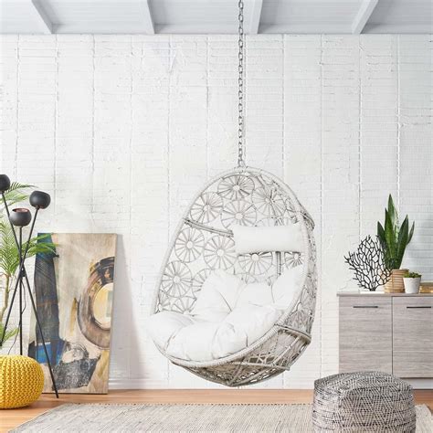 Ulax Furniture Indoor Outdoor Wicker Rattan Swing | Ubuy India