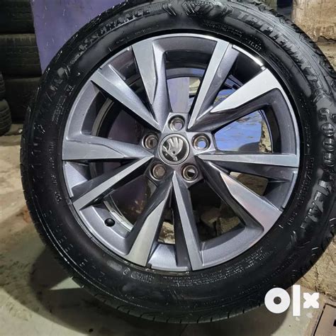 I want to sell Skoda slavia 16 inch DAIMOND CUT ALLOY WHEELS. - Spare ...