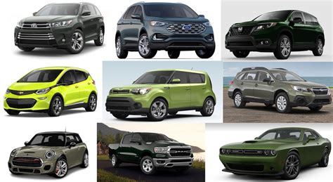 Uncommon Car Colors: 2019 Models Available in Green - The News Wheel