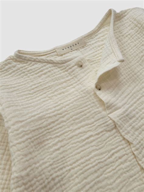 Cotton Gauze Shirt | Cream | Cotton gauze shirt, Gauze shirt, Cotton ...