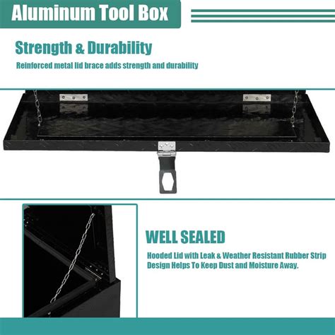 Buy 30 Inch Heavy Duty Aluminum Diamond Plate Tool Box Chest Box Pick ...