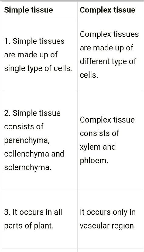 3. How are simple tissues different from complex tissues in plants ...