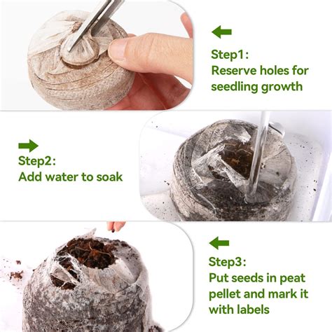 Snapklik.com : 200 Pcs Peat Pellets - 30mm Seeds Starting Plugs ...