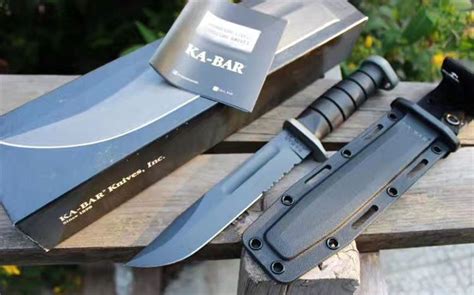 美国卡巴kabar1282战术直刀d2钢_kabar美国卡巴军刀_铁马名刀网