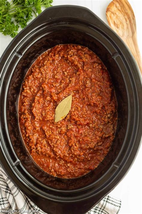 Slow Cooker Bolognese Sauce Recipe, Eating on a Dime | Slow cooker ...