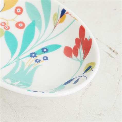 Buy Medley BR Florence White Printed Oval Ceramic Soap Dish from Home ...