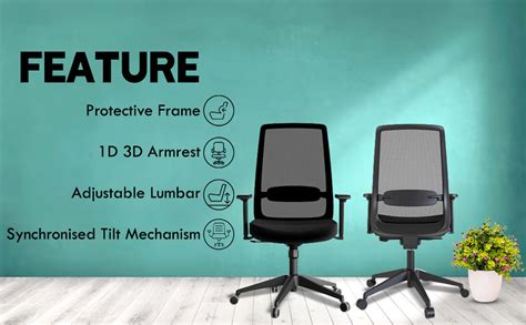 HNI India Fluence Office Chair: Ergonomic Desk Chair with 3D Armrest ...
