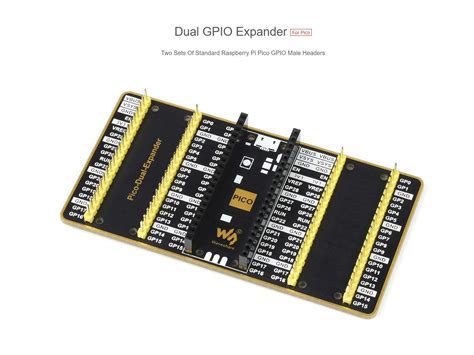 Buy Dual GPIO Expander for Raspberry Pi Pico Microcontroller Board Two ...