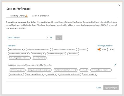 Supporting you in finding the best reviewer candidates