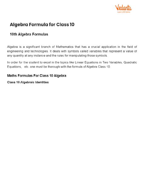 Math Class 10 Algebra Explain 的图像结果