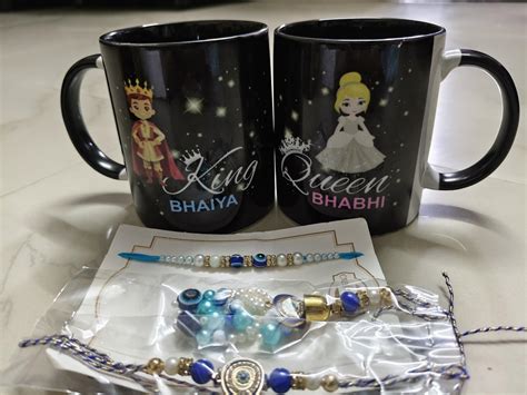 Buy CraftVatika Evil Eye Rakhi Gift Set for Brother Bhabhi and Kids ...