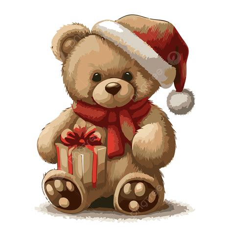 Christmas Teddy Bear Clip Art