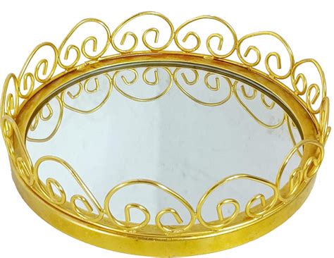 Extreme Karigari Metal and Glass Tray Packing Tray (Large) : Amazon.in ...