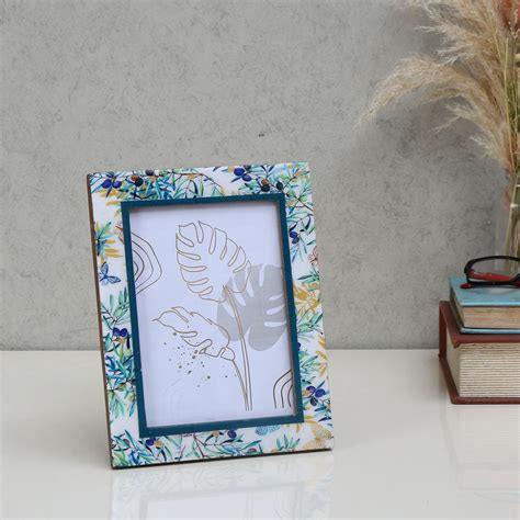 Floral Design MDF Table Photo Frame (Multicolor, 5 x 7 Inch) – Nilkamal ...