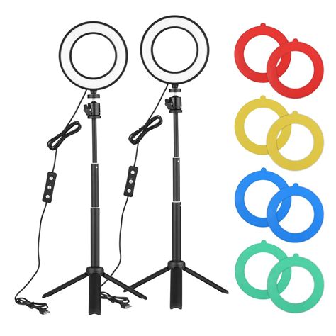 Buy Ubervia® PH-01 6 Inch LED Ring Light Kit Including 2 * 5600K USB ...