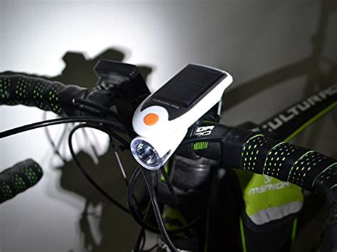 Generic White : Solar Energy Rechargeable USB Bike Lights Flashing ...