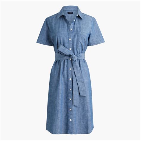 Jcrew Chambray Dress J.Crew Our Women's Ruffle Top In Chambray, New