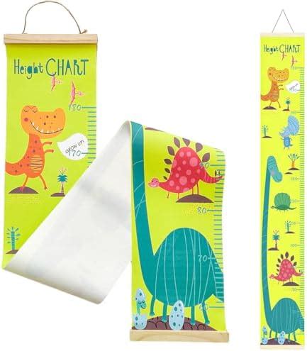 Buy SNOWIE SOFT Cartoon Dinosaur Growth Chart For Kids 60-180Cm Wall ...