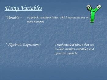 Image result for Introduction to Variables Elementary Math