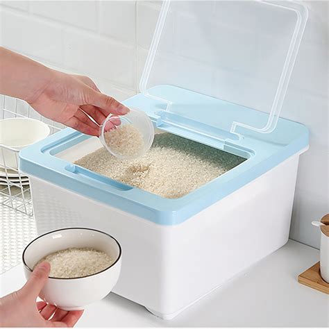 6/10Kg Multi-Function Rice Storage Box Sealed Insect-Proof Flour Boxes ...