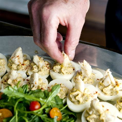 Crabmeat Deviled Eggs - The Local Palate