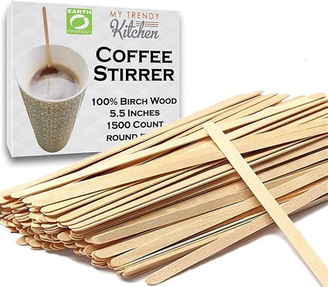 Amazon.com: Wooden Coffee Stir Sticks (1500 Count) - Eco-Friendly ...