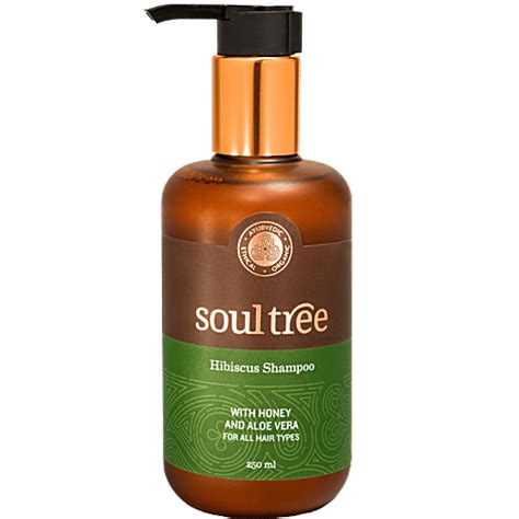 Buy Soultree Ayurvedic Hibiscus Shampoo - with Honey & Aloe Vera, For ...