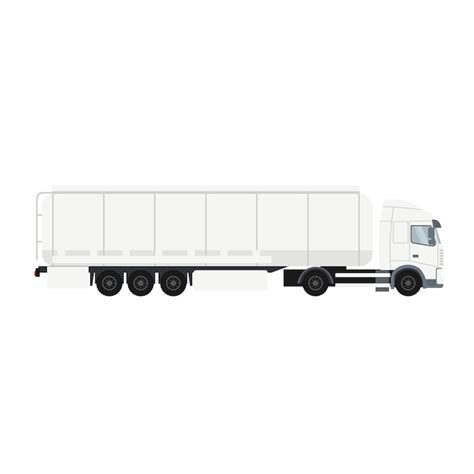 White cargo truck Vectors - Download Free High-Quality Vectors from ...