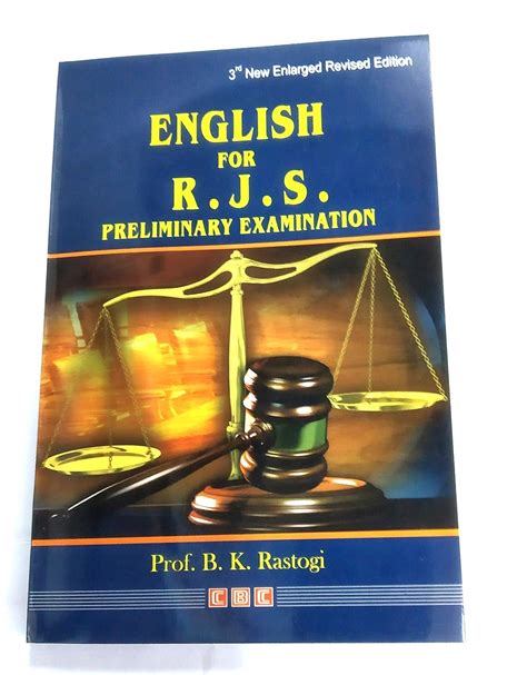 Amazon.in: Buy English for R.J.S Preliminary Examination Book Online at ...
