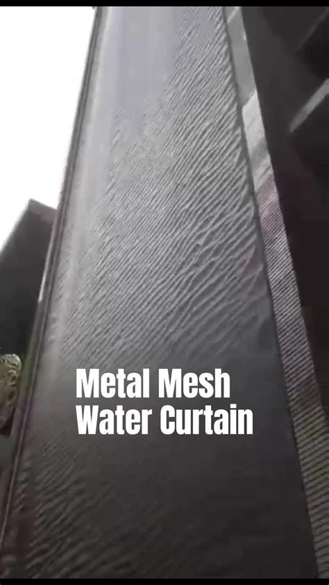 Such a water curtain wall was originally created by metal mesh!!! trong ...