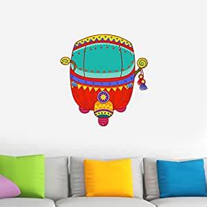Buy Sticker Hub Rajasthani auto Rickshaw in Indian Art Style Wall ...