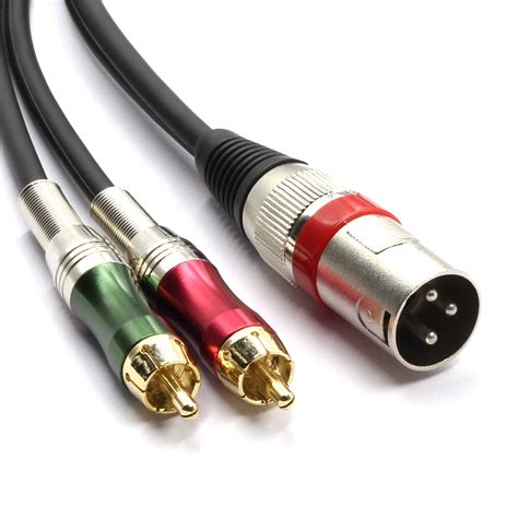 1FT RCA Audio Cable 2 RCA Male to 2 RCA Male M/M Stereo Audio Patch Cord Cable - Walmart.com