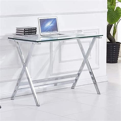 Small Glass Computer Desk 的图像结果
