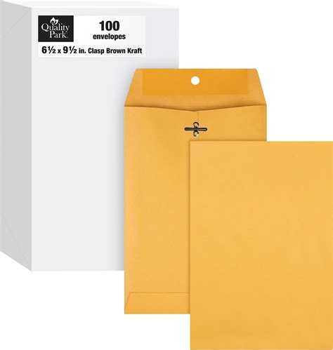 Amazon.com : Clasp Envelopes, 6.5" x 9.5" Envelopes, Gummed Flap With ...