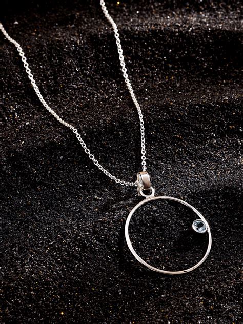 Buy Silver Collection Gemstone Beauty Pendant for Women Online at Kicky ...