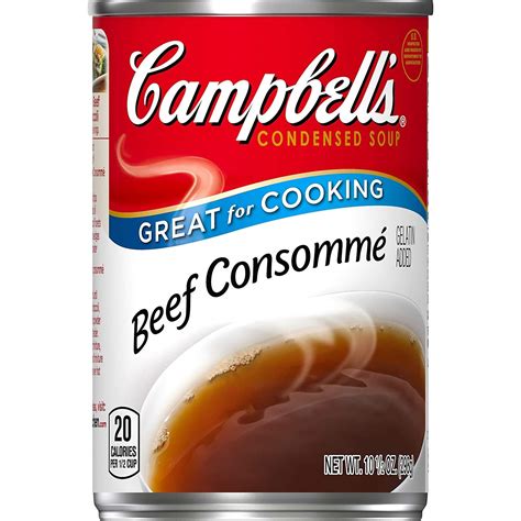 Amazon.com : Campbell's Condensed Soup Beef Consomme - 12 Pack ...