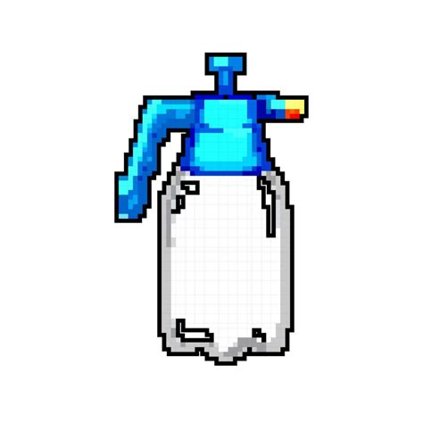 agriculture garden sprayer game pixel art vector illustration 23875228 ...