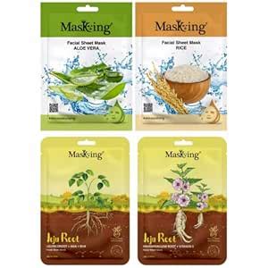 Buy Beauty and Jeju Facial sheet mask combo set for skin Hydrating ...