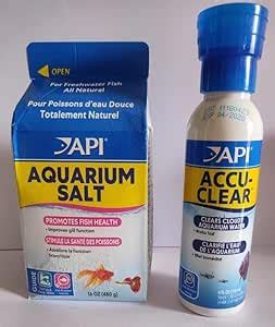 API Aquarium Salt 454 g and API Accu-Clear - 118 ml -(2 Items Combo ...