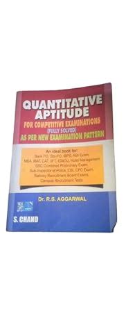 Quantitative Aptitude For Competitive Examination Fully Solved By Dr RS ...