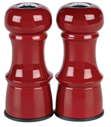 Red Salt and Pepper Shakers