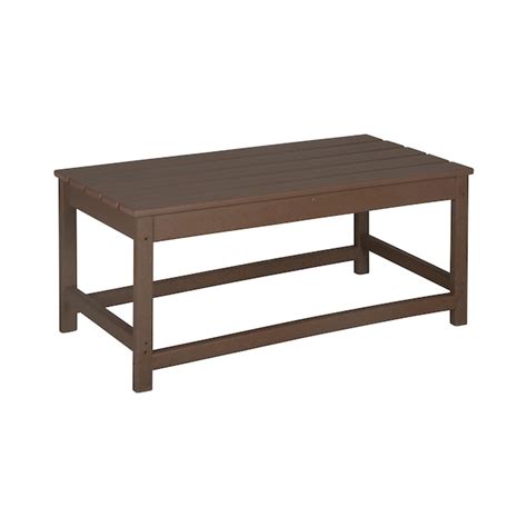 Westin Furniture Laguna Rectangle Outdoor Coffee Table 17.5-in W x 35.3 ...