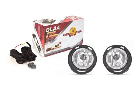 DLAA Halogen Fog Light Lamp with 2 Bulbs for Toyota Etios (Black ...